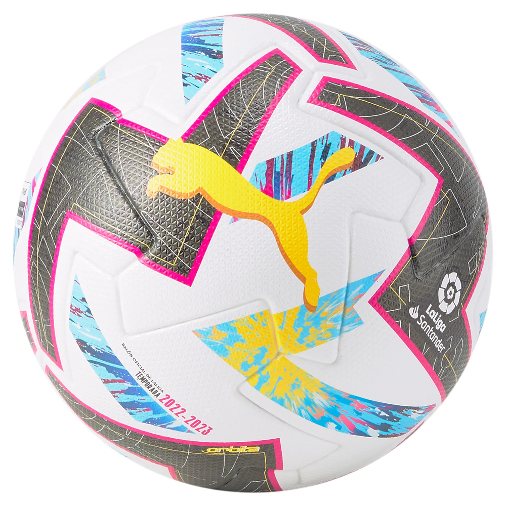 Viaje aterrizaje paquete Puma 2022-23 La Liga Orbita 1 Pro Match Ball | WeGotSoccer