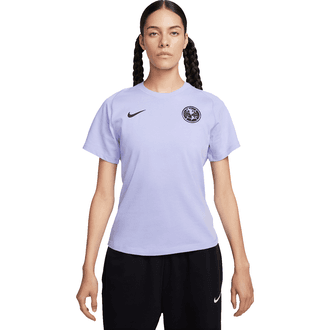 Nike Club América Camiseta de Viaje de Manga Corta para Mujeres