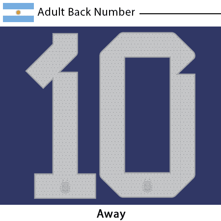 Argentina 2022 Adult Back Number