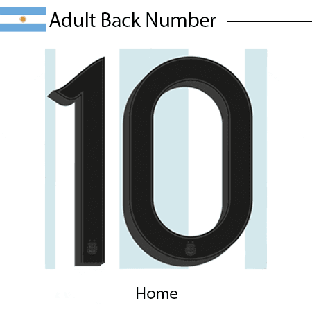 Argentina 2020 Adult Back Numbers