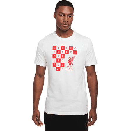 Nike Liverpool FC Mens Short Sleeve Checkered Graphic Tee