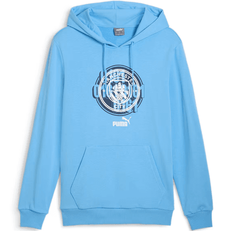 Puma Manchester City Mens Graphic Pullover Hoodie
