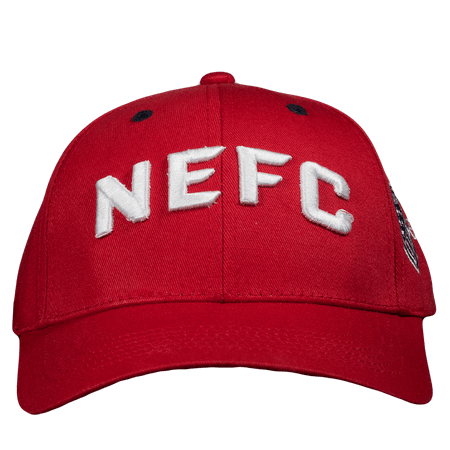 NEFC Custom Structured Red Adjustable Hat