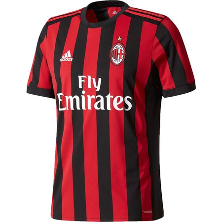 Van toepassing zijn Benodigdheden Hoge blootstelling adidas AC Milan Home 2017-18 Replica Jersey | WeGotSoccer.com