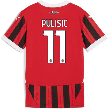 Puma AC Milan 2024-25 Youth Christian Pulisic Home Stadium Jersey