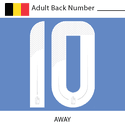 Belgium 2024 Adult Back Number