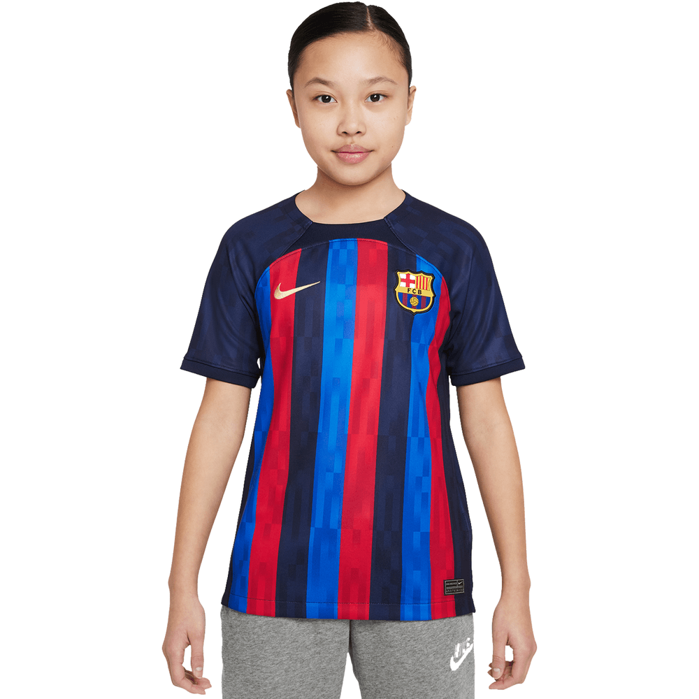  Nike Youth FC Barcelona Stadium Jersey-SPORT ROYAL (XS) :  Sports & Outdoors