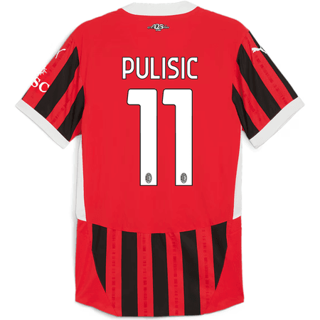 Puma AC Milan 2024-25 Mens Christian Pulisic Home Authentic Match Jersey