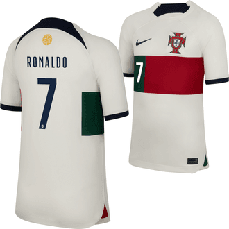 Nike Cristiano Ronaldo Portugal 2022-23 Youth Away Stadium Jersey