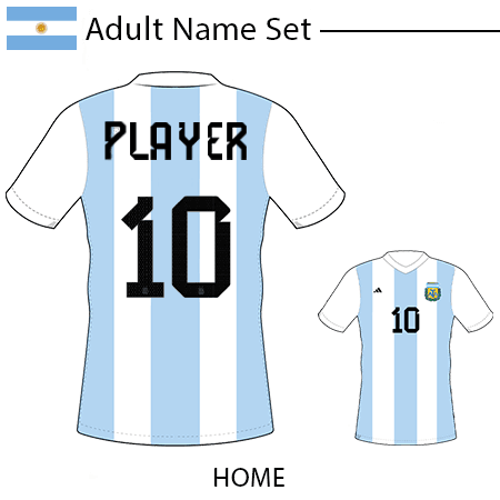 Argentina 2022 Adult Name Set