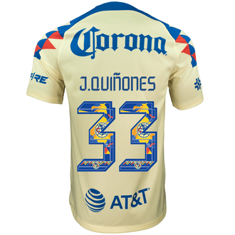 Nike Club América 2023-24 J.Quiñones Jersey Local de Mes de la Herencia Hispana para Hombres