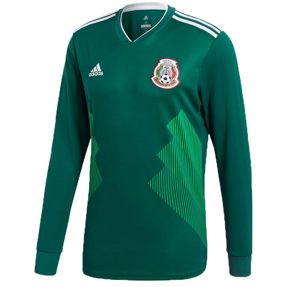 adidas Mexico 2018 World Cup Home Replica LS Jersey
