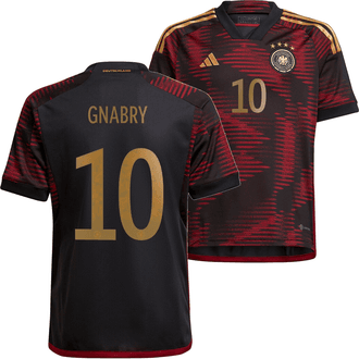 adidas Serge Gnabry Germany 2022-23 Youth Away Stadium Jersey