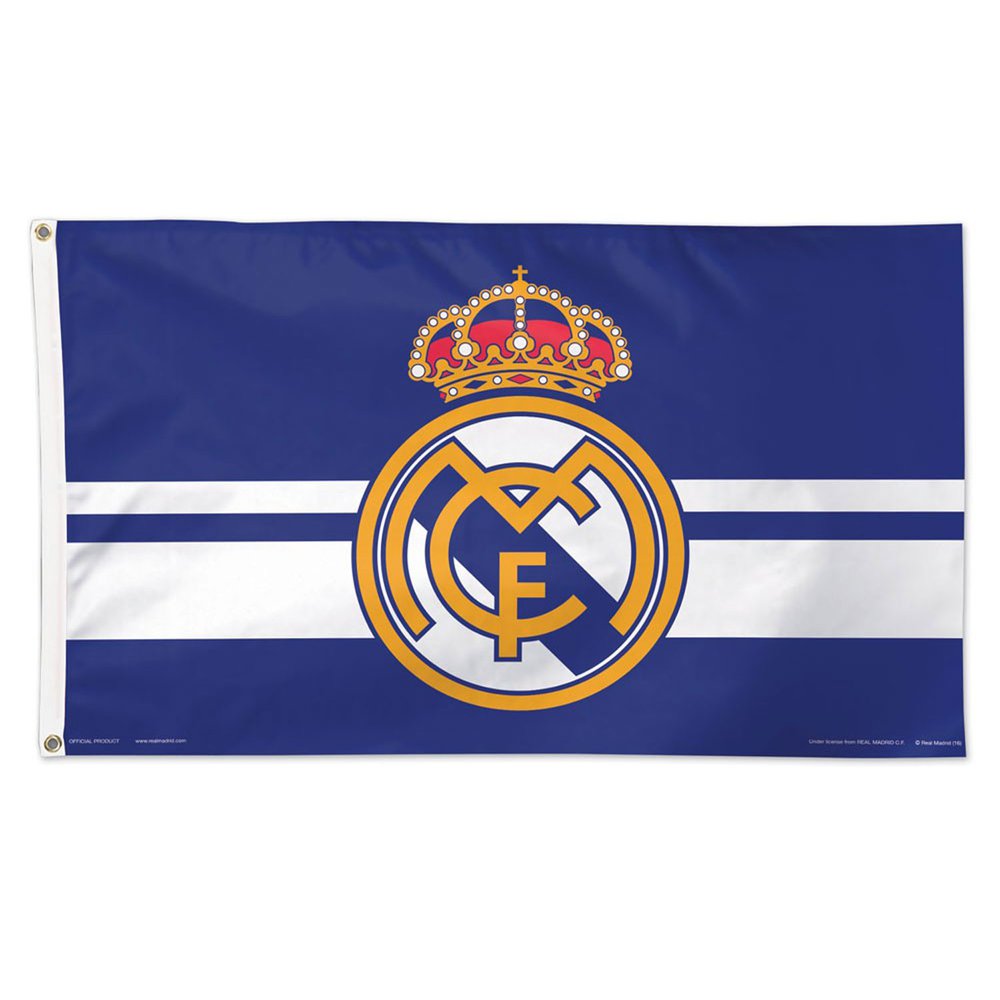 Bandera con raya del Real Madrid de 152,4 x 91,4 cm