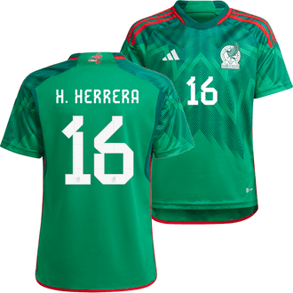 adidas Héctor Herrera Mexico 2022-23 Youth Home Stadium Jersey