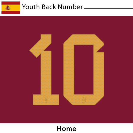 Spain 2022 Youth Back Number