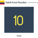 Colombia 2020 Adult Front Number