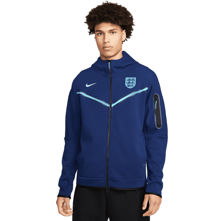Nike England 2022-23 Mens Full Zip Tech Fleece Hoodie