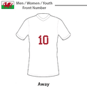Wales 2022 Men/Women/Youth Front Number