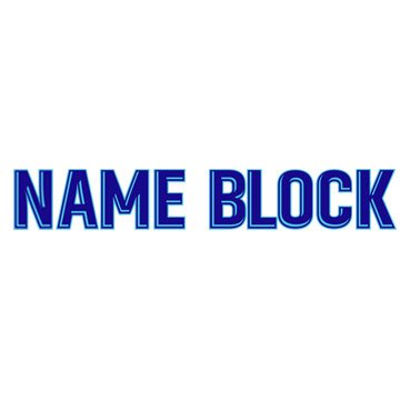 FC Barcelona 2017 Adult Name Block