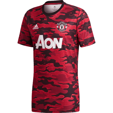 adidas 2020-21 Manchester United Camiseta pre-partido para Hombres