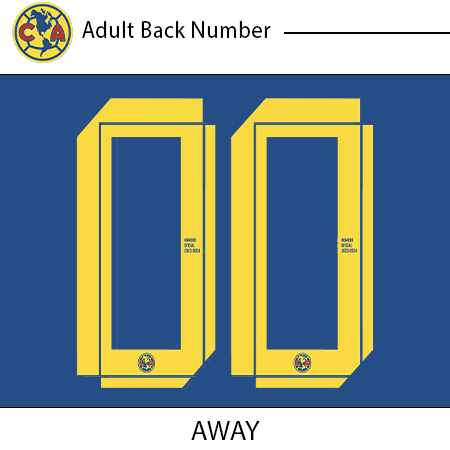 Club America 23-24 Adult Back Number