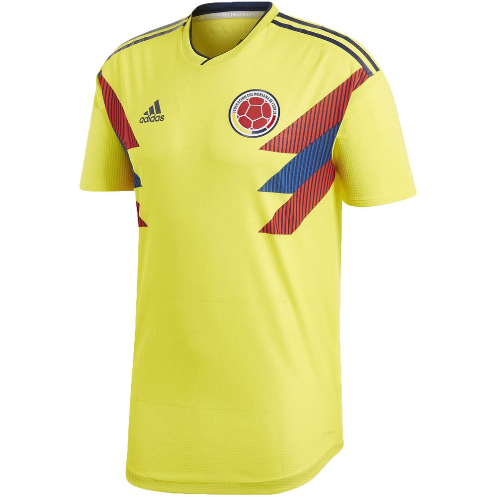 adidas Colombia 2018 World Cup Home Authentic Jersey ...