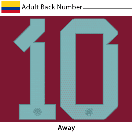 Colombia 2022 Adult Back Number