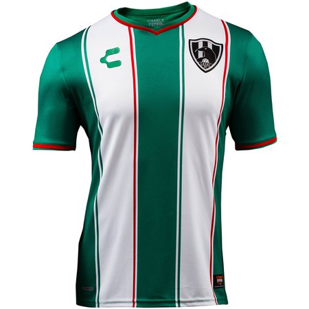 Mens C.N.S.N.T Cuervos 18/19 Away Soccer Jersey - Green/White/Red