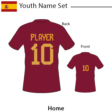 Spain 2022 Youth Name Set