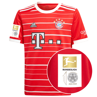 Adidas 2022-23 Bayern Munich Campeones de Bundesliga Jersey Local para niños