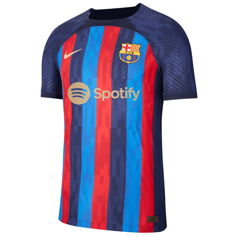 FC Barcelona Men's Home Authentic Match Jersey w/ Sponsor Logos | WeGotSoccer