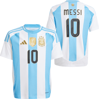 adidas Argentina 2024 Lionel Messi Youth Home Stadium Jersey