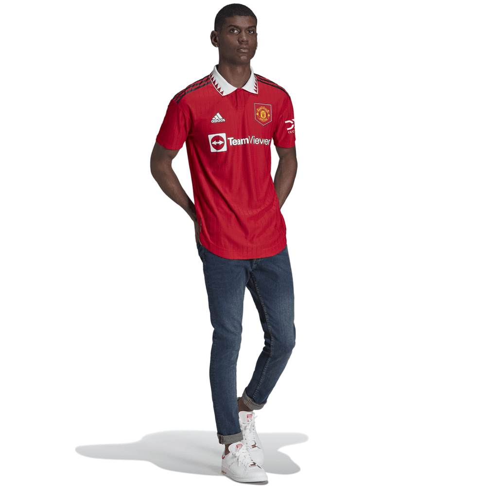 adidas Manchester United 23/24 Home Authentic Jersey - Red, Men's Soccer