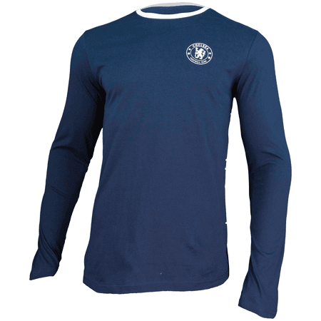 Chelsea FC Mens Long Sleeve Lion Graphic Tee