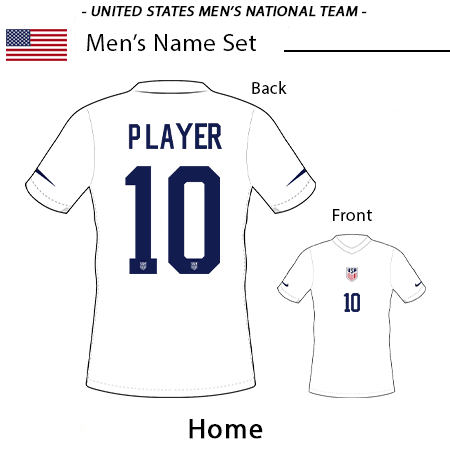 USA Mens National Team 2022 Adult Name Set