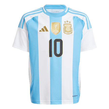 adidas Argentina 2024 Lionel Messi Youth Home Stadium Jersey