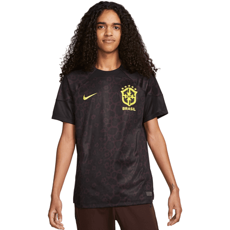 Nike Brazil 2022-23 Mens Short Sleeve Goalkeeper Stadium Jersey