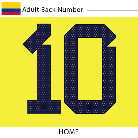 Colombia 2022 Adult Back Number