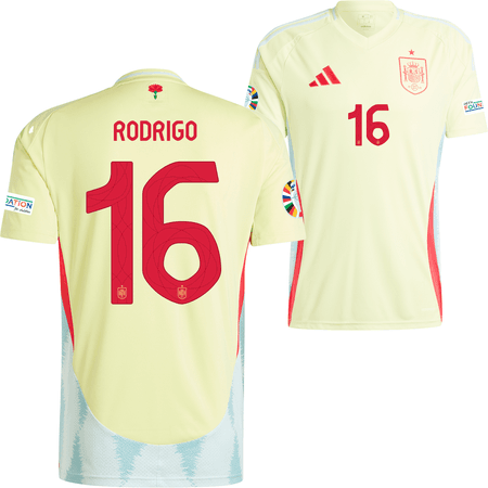 adidas Spain 2024 Mens Away Stadium Rodrigo Jersey - EURO 2024