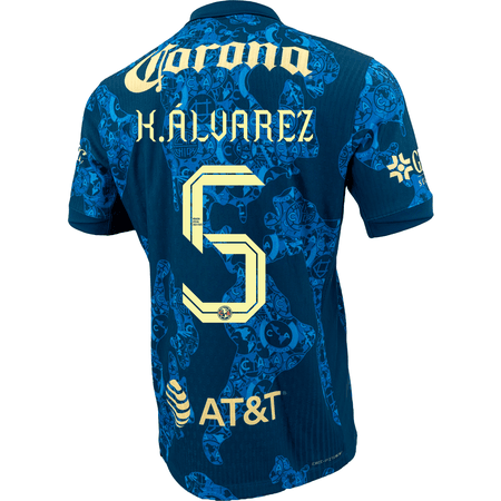 Nike Club America 2024-25 Mens Away Authentic Match Alvarez Jersey