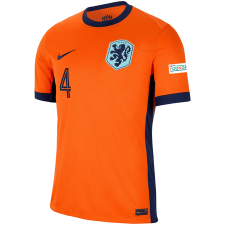 Nike Netherlands Mens Home Stadium Virgil Jersey - EURO 2024