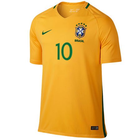 Nike Brazil Home 2016-17 Stadium Jersey 