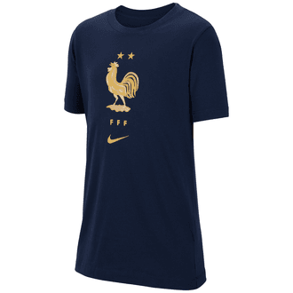 Nike France 2022-23 Youth Short Sleeve Crest Tee