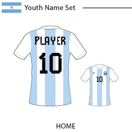 Argentina 2023 Youth Name Set