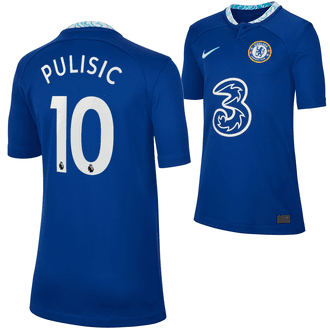 Nike Chelsea FC 2022-23 Pulisic Youth Home Stadium Jersey