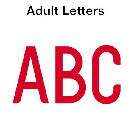 England 2018 Adult Letters
