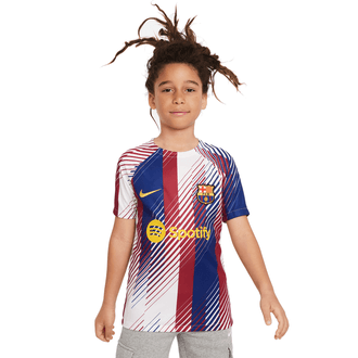 Nike FC Barcelona 2023-24 Youth Short Sleeve Academy Pro Top