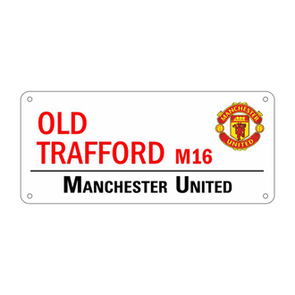 Premiership Soccer Manchester United Street Sign