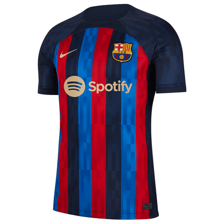 Nike FC Barcelona 2022-23 Men's Home Stadium Jersey w/ Sponsor Logos